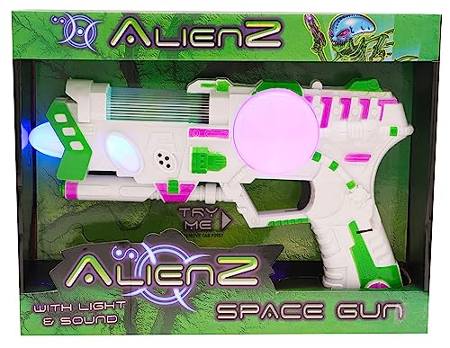 Toyland® Alienz Weltraumpistole mit Licht & Erklingen - Elektronisches Spielzeug - Jungen Spielzeug von Toyland