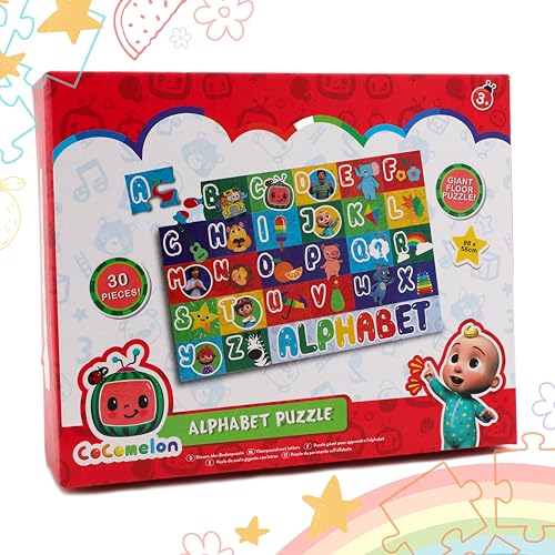 Toyland® 30-teiliges Cocomelon-Alphabet-Puzzle – 88 x 58 cm – Spielzeug für frühes Lernen und Entwicklung – ab 3 Jahren von Toyland