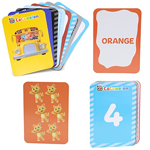 Toyland® Cocomelon Meine ersten Lernkarten zum Lernen von Farben, Zahlen und Formen, für Kleinkinder, ab 18 Monaten von Toyland