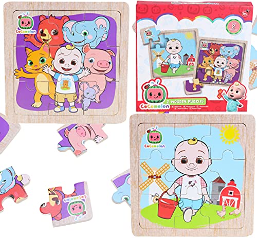 Toyland® Cocomelon My First Puzzles - 2er-Pack Holzpuzzles - Kleinkindspielzeug - Alter 18 Monate + von Toyland