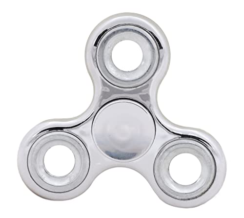 Toyland® Fidget Hand Spinner – Linderung von Stress und Angst (Silber & Silberringe) von Toyland