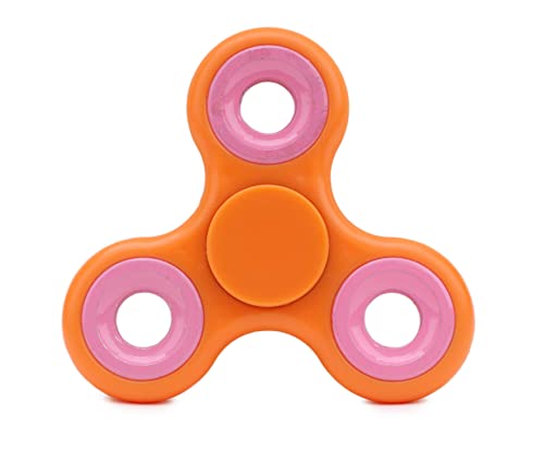 Toyland® Fidget Hand Spinner – Linderung von Stress und Angstzuständen (Orange & Pink Rings) von Toyland