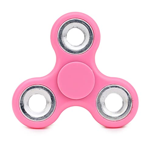 Toyland® Fidget Hand Spinner – Linderung von Stress und Angstzuständen (Rosa- und Silberringe) von Toyland