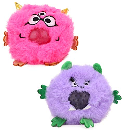 Toyland® Furry Monster Gelee-Entsafter, 8 cm, Spielzeug für Kinder, Pink oder Violett von Toyland