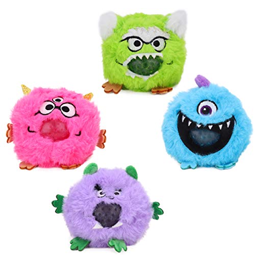 Toyland® Furry Monster Jelly Squeezer, 8 cm, Spielzeug für Kinder, zufällige Auswahl von Toyland
