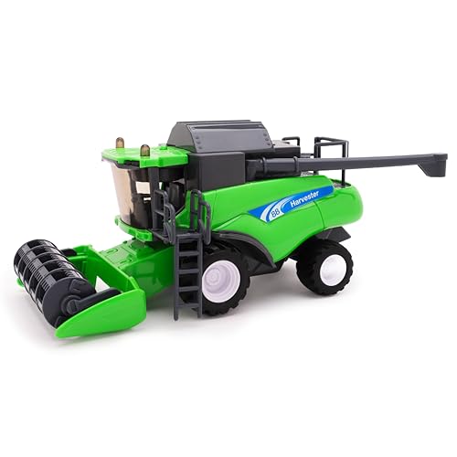 Toyland® Grüner Mähdrescher mit Reibungsantrieb im Maßstab 1:32 – Bauernhofspielzeug – 25 cm x 11 cm von Toyland