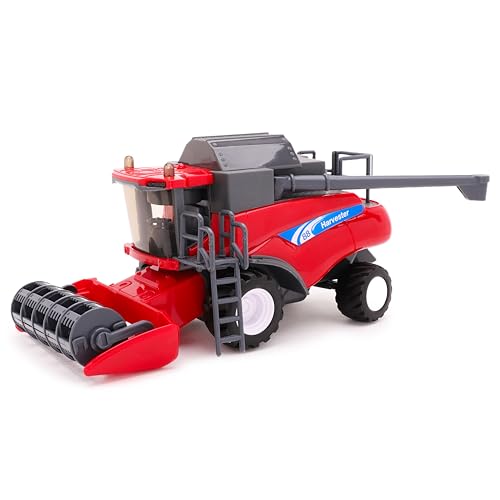 Toyland® Roter Mähdrescher mit Reibungsantrieb im Maßstab 1:32 – Bauernhofspielzeug – 25 cm x 11 cm von Toyland