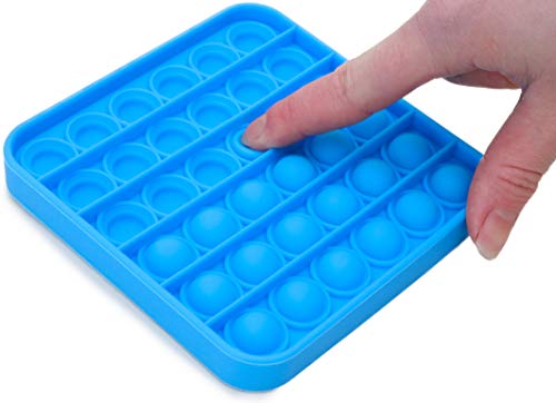 Toyland® Push Bubble Pop Bubble 'Pop It' sensorisches Zappelspielzeug - Wählen Sie zwischen Blau oder Schwarz (Blaues Quadrat) von Toyland
