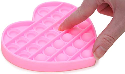 Toyland® Push Bubble Pop Bubble 'Pop It' Sensory Fidget Toy – Viele Auswahl (rosa Herz) von Toyland