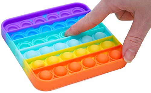 Toyland® Push Bubble Pop Bubble Sensorisches Zappelspielzeug (Regenbogenquadrat) von Toyland