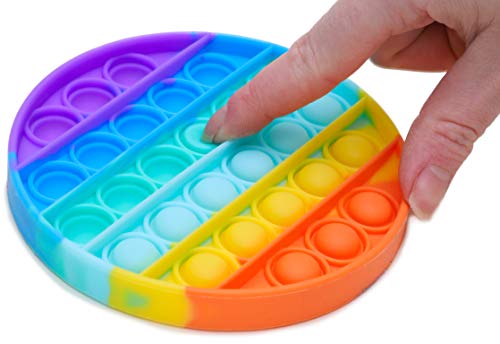 Toyland® Push Bubble Pop Bubble Sensorisches Zappelspielzeug - Viele zur Auswahl (Regenbogen rund) von Toyland