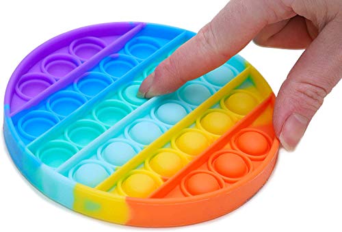 Toyland® Rainbow Color Push Bubble Pop Bubble Sensorisches Zappelspielzeug (Runden) von Toyland