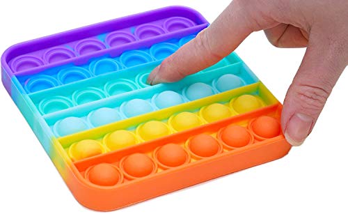 Toyland® Rainbow Color Push Bubble Pop Bubble Sensorisches Zappelspielzeug (Platz) von Toyland