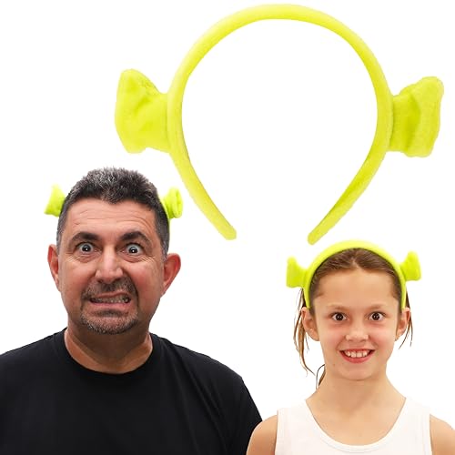 Toyland® Shrek Dressing Up Ears – Grünes Oger-Stirnband – Kostümzubehör – Einheitsgröße von Toyland