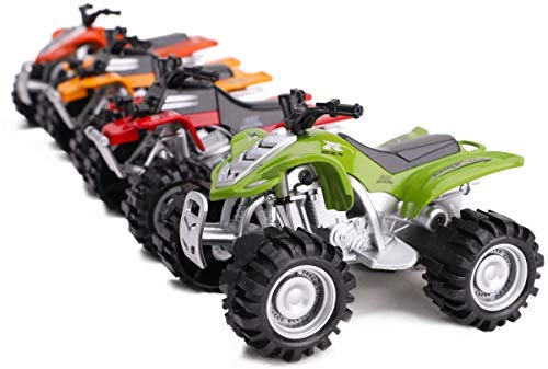 Toyland 11cm Reibungsgetriebenes Quad mit Druckguss Designs - 1 zufällig ausgewählt - Jungenspielzeug von Toyland