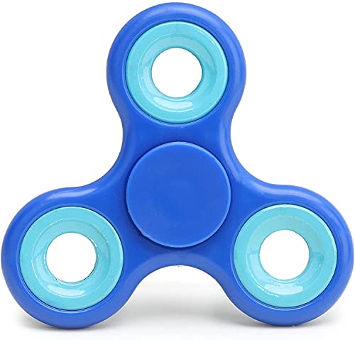Toyland® Fidget Hand Spinner – Linderung von Stress und Angst (dunkelblaue und hellblaue Ringe) von Toyland