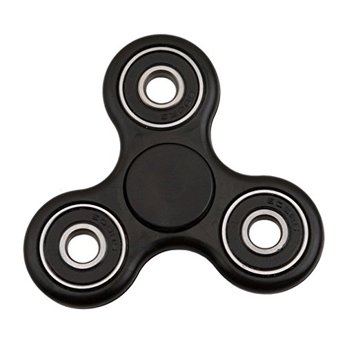 Toyland Schwarz mit schwarzen Ringen Fidget Hand Spinner - Stress und Angst Erleichterung für Kinder und Erwachsene von Toyland