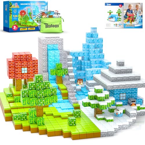 Magnetische Blöcke für 3+ Jahre alte Jungen, Montessori-Spielzeug von Toylogy