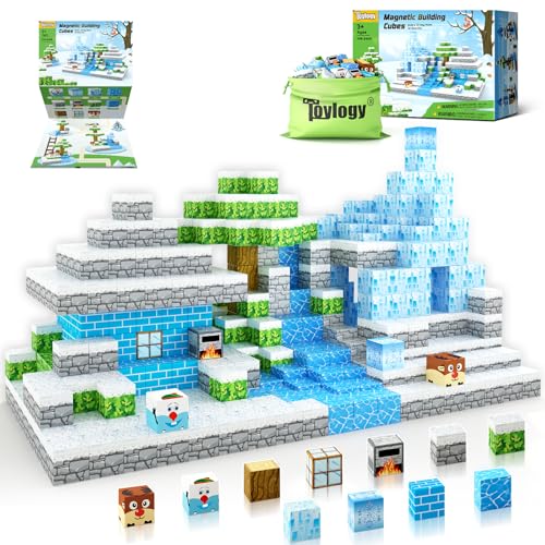 Magnetische Bausteine - Build Mine Magnete Welt World Set, Magnet World Frozen Edition Kinderspielzeug für 3 4 5 6 Jahre Geschenk Mädchen, Magnetspiel Prinzessin Castle STEM spielzeug für 3+ Kinder Magnetische Bausteine - Build Mine Magnete Welt World Set, Magnet World Frozen Edition Kinderspielzeug für 3 4 5 6 Jahre Geschenk Mädchen, Magnetspiel Prinzessin Castle STEM spielzeug für 3+ Kinder von Toylogy