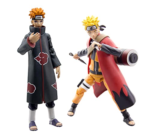 Toynami Sage Mode Naruto Vs Pain 2 Figuren 10cm 25th Anniversary SDD, 25ANA012770, Mehrfarbig von Toynami