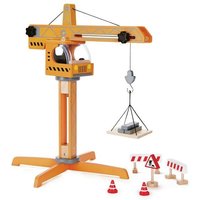 Hape E3011 - Großer Baukran, drehbar inkl. Zubehör, Holz Hape E3011 - Großer Baukran, drehbar inkl. Zubehör, Holz von Toynamics Europe GmbH