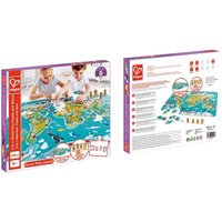 Hape - 2-in-1-Weltreise Puzzle und Spiel, 105 Teile von Toynamics Europe GmbH
