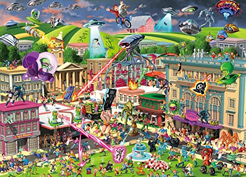 Alien Attack Sci-Fi Classics 1000 Teile Puzzle von Toynk