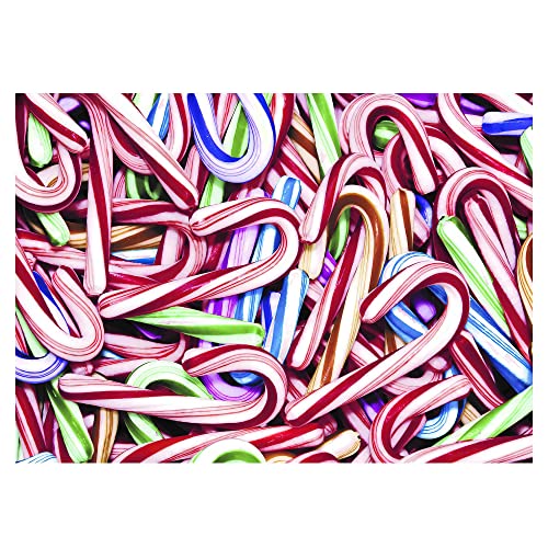 Candy Cane Collage 1000 Teile Puzzle für Erwachsene | Gehirn-Teaser, pädagogisches Entwicklungsspielzeug & Spiele, Bausatzaktivitäten zur Förderung des kreativen Spielens | 71,1 x 50,8 cm von Toynk