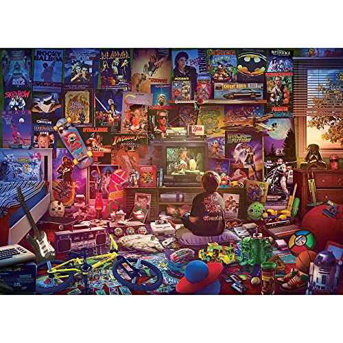 Rachid Lotf Retro-Puzzle "An Afternoon in The 80s Retro", 1000-teiliges Puzzle, Denksport-Aktivität für Kinder und Erwachsene, 71,1 x 50,8 cm von Toynk