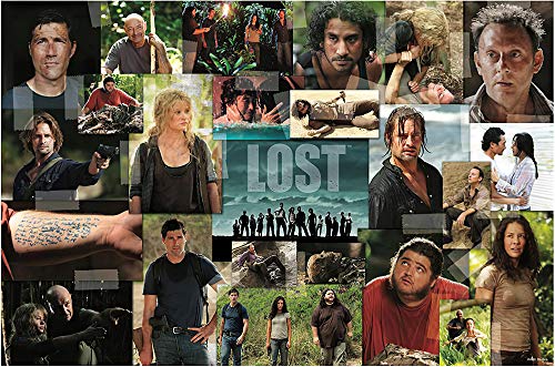 Lost TV Show Collage Puzzle für Erwachsene und Kinder | 1000-teiliges Puzzle-Spielzeug | Herausforderndes interaktives Gehirn-Teaser für Familienspielabend | 71,1 x 50,8 cm von Toynk