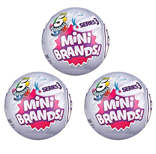 Zuru 5 Surprise Mini Brands Mystery Capsule Series 3 | 3 Random Mini Toys Zuru 5 Surprise Mini Brands Mystery Capsule Series 3 | 3 Random Mini Toys von Toynk