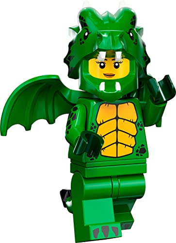 Auswahl: Lego 71034 Minifigures - Serie 23 - Minifiguren Sammelfiguren + Gratispostkarte (12 - Grüner Drache-Kostüm) von Toynova