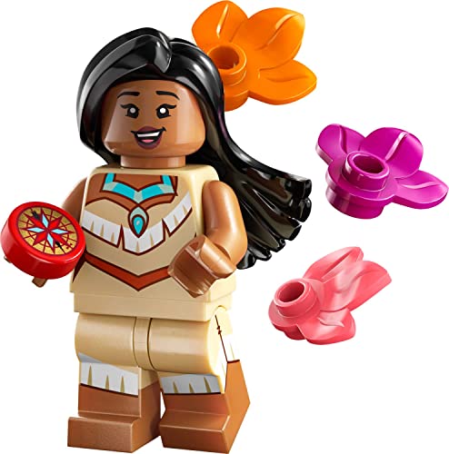 Auswahl: Lego 71038 Minifiguren - Disney 100 Jahre - Minifigures Sammelfiguren Disneyfiguren + Gratispostkarte (12 - Pocahontas) von Toynova
