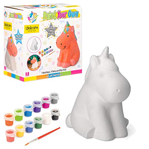Made It! TY6040 K-REY-TY6040 Malen Sie Ihre eigenen Einhorn-Spardose, Bastelset für Kinder, Multi von Toyrific