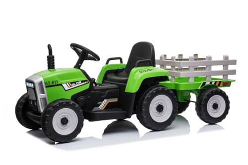 Kinder Elektroauto Traktor Anhänger Kinderauto Kinderfahrzeug Elektro 12V USB Mp3 Kinder Elektroauto Traktor Anhänger Kinderauto Kinderfahrzeug Elektro 12V USB Mp3 von Toys Store GmbH