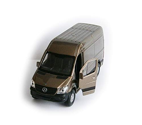 Toys Mercedes Benz Sprinter Panel Van Modellauto Metall Modell Auto Spielzeugauto Geschenk 4-Farben 88 (Champagner-Metallic) von Toys