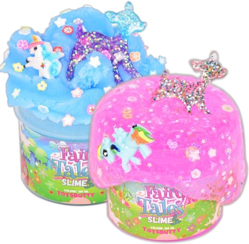 ToysButty 2 Schleim Set mit Klarer Slime Und Cloud WolkenSchleim für Kinder, Vorgefertigt in Behältern, Erstellen Sie mit MärchenThemen, 6 Zubehör Schleim selber Machen Set Jungen Mädchen Kinder Toys ToysButty 2 Schleim Set mit Klarer Slime Und Cloud WolkenSchleim für Kinder, Vorgefertigt in Behältern, Erstellen Sie mit MärchenThemen, 6 Zubehör Schleim selber Machen Set Jungen Mädchen Kinder Toys von ToysButty