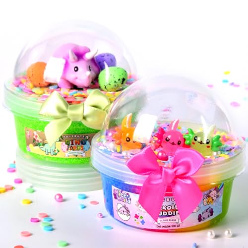 ToysButty Axolotl Slime Set, 2 Pack – Bunter Wolken & Schaum Slime für Kinder Vorgefertigter, duftender Slime mit leuchtenden Mini-Tierchen im Dunkeln Perfekt als Partygeschenk für Mädchen & Jungen, ToysButty Axolotl Slime Set, 2 Pack – Bunter Wolken & Schaum Slime für Kinder Vorgefertigter, duftender Slime mit leuchtenden Mini-Tierchen im Dunkeln Perfekt als Partygeschenk für Mädchen & Jungen, von ToysButty