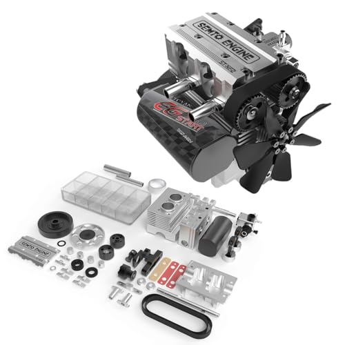 SEMTO Engine ST-NF2 7.0cc Mini Inline Doppelzylinder Viertakt Luftgekühlter Nitro Interal Verbrennungsmotor Modell Kit - Ohne Zündsatz SEMTO Engine ST-NF2 7.0cc Mini Inline Doppelzylinder Viertakt Luftgekühlter Nitro Interal Verbrennungsmotor Modell Kit - Ohne Zündsatz von ToysWeltX