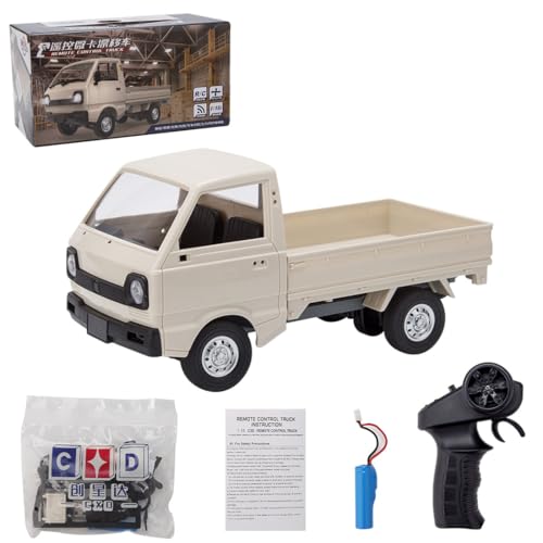 ToysWeltX 1/16 WPL D12mini RC Mini LKW, 2,4G Minivan Doppelbatterie für Kinder Erwachsene von ToysWeltX