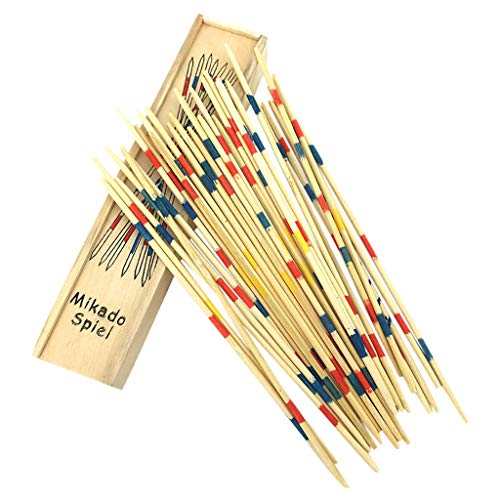 Toysmith TIREOW Traditionelles Holz Mikado Spiel Pick Up Sticks mit Box, interaktives Spiel Lernspielzeug Spielzeug für Kinder Jungen Mädchen Toysmith TIREOW Traditionelles Holz Mikado Spiel Pick Up Sticks mit Box, interaktives Spiel Lernspielzeug Spielzeug für Kinder Jungen Mädchen von Toysmith