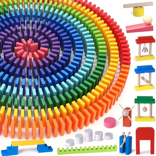 1000Stk Dominosteine Holz Bunte Domino Spiel mit Zusatzblöcke Anleitung Aufbewahrungstasche Bausätze Holzspielzeug Rennen Spiele Gebäude Blöcke Lernspielzeug Geschenk für Kinder Spielzeug ab 3+ Jahre 1000Stk Dominosteine Holz Bunte Domino Spiel mit Zusatzblöcke Anleitung Aufbewahrungstasche Bausätze Holzspielzeug Rennen Spiele Gebäude Blöcke Lernspielzeug Geschenk für Kinder Spielzeug ab 3+ Jahre von Toyssa