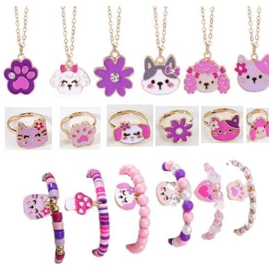 18 Stück Halskette Armband Ring Set (Katze) von Toyssa