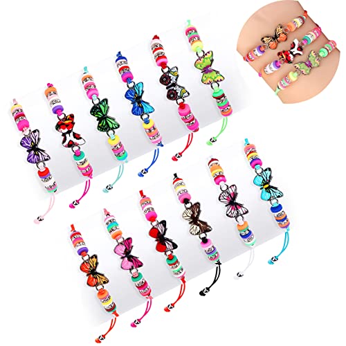Toyssa 12 Stk Freundschaftsarmband Kinder Armbänder Mädchen Einstellbare Geflochten Armband Schmetterling Freundschaft Armbänder Mitgebsel Kindergeburtstag Geschenke für Mädchen Toyssa 12 Stk Freundschaftsarmband Kinder Armbänder Mädchen Einstellbare Geflochten Armband Schmetterling Freundschaft Armbänder Mitgebsel Kindergeburtstag Geschenke für Mädchen von Toyssa