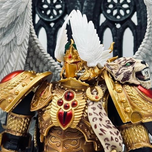 TOYVERSE Joytoy Warhammer Teile Helm 03, Blood Angels Sanguinius Primarch Zubehör, PVC Weichgummi Modellzubehör, ab 15 Jahren von Toyverse