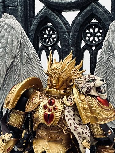 TOYVERSE Joytoy Warhammer Teile Helm 06, Blood Angels Sanguinius Primarch Zubehör, PVC, weiches Gummi, Modellzubehör, ab 15 Jahren von TOYVERSE