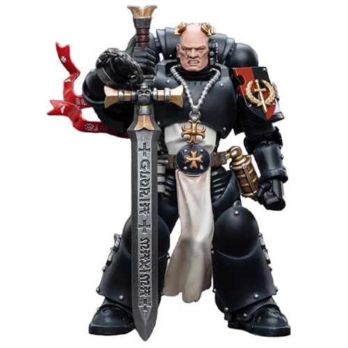 Toyverse JOYTOY 1/18 Actionfigur Warhammer 40.000, Black Templars Kaiser Champion Bayard's Revenge, bewegliche Gelenke, Charaktermodell, ab 15 Jahren von Toyverse