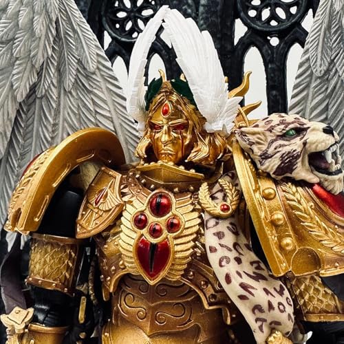 Toyverse Joytoy Warhammer Teile Helm 02, Blood Angels Sanguinius Primarch Zubehör, PVC Weichgummi Modellzubehör, ab 15 Jahren von TOYVERSE