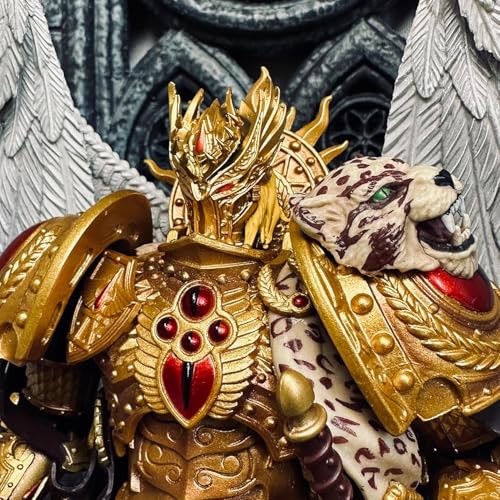 Toyverse Joytoy Warhammer Teile Helm 04, Blood Angels Sanguinius Primarch Zubehör, PVC Weichgummi Modellzubehör, ab 15 Jahren von TOYVERSE