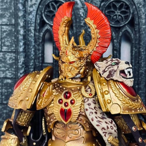 Toyverse Joytoy Warhammer Teile Helm 05, Blood Angels Sanguinius Primarch Zubehör, PVC Weichgummi Modellzubehör, ab 15 Jahren von TOYVERSE